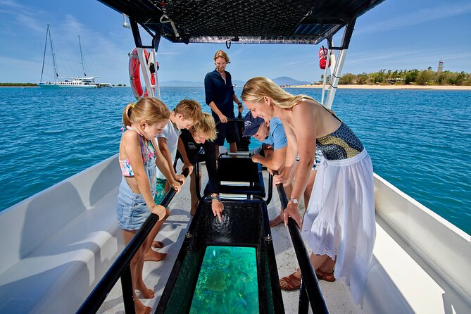 Wavedancer Low Isles Great Barrier Reef Sailing Cruise from Cairns - The glass-bottom boat and island walk