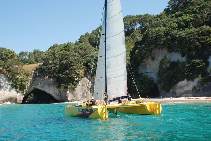 Whitianga: Sailing Trip to Cathedral Cove - Seeing Cathedral Cove from the sea
