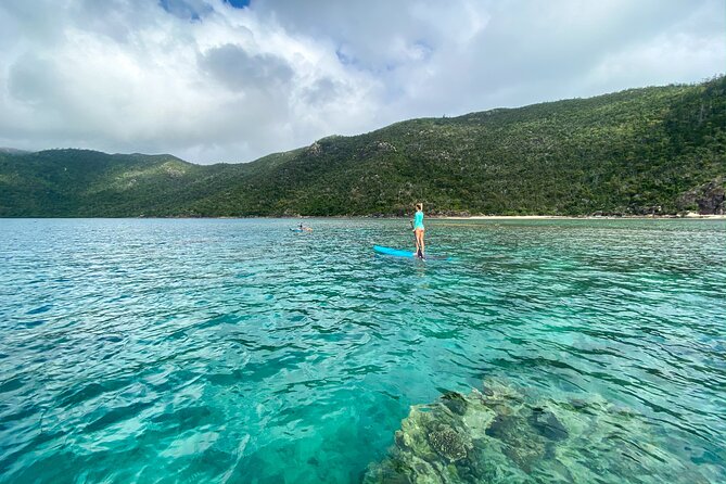 Whitsunday Islands Sail, SUP & Snorkel Tour- Small group - SUPs, clear kayaks, and swimming time