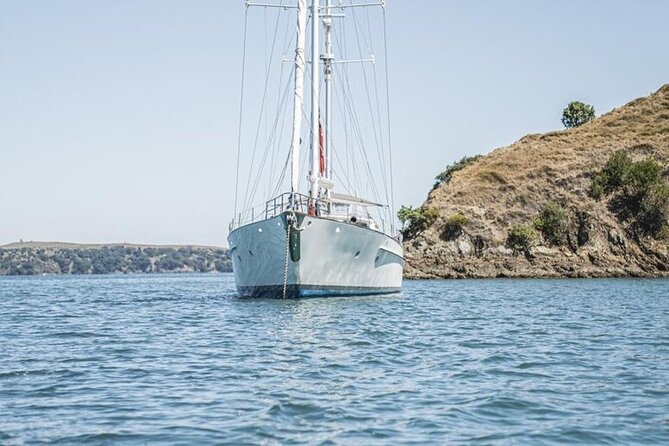 Yonder Star Sailing Yacht - Beneath the Harbour Bridge and past Chelsea Sugar